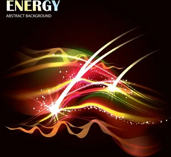 bright light effect background vector