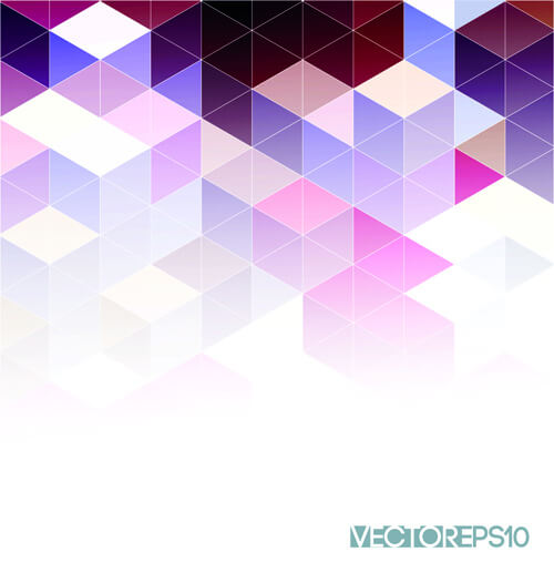 bright triangles pattern vector background