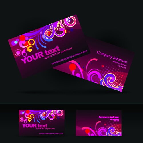 brilliant business card design vector