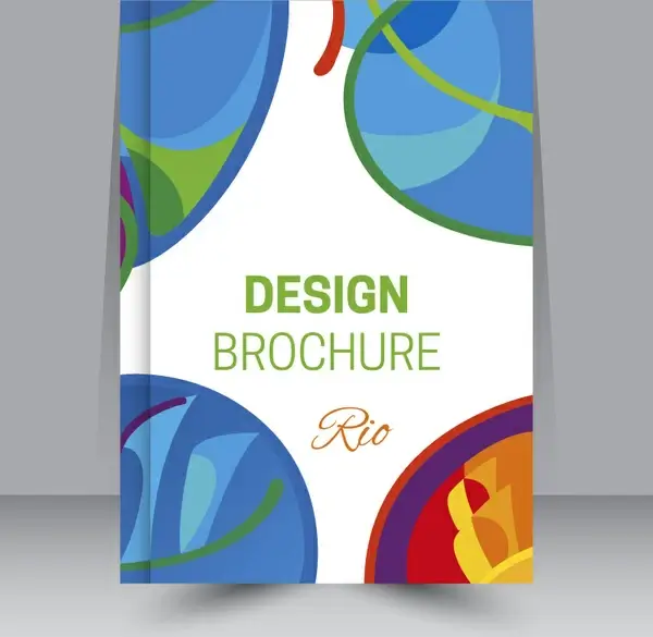 brochure design with olympic event illustration