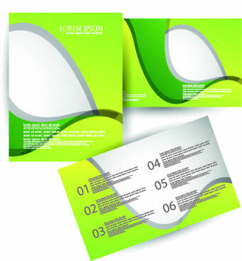 brochures and flyers abstract cover vector