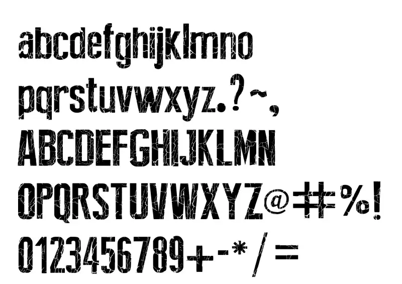 Obelix Pro Broken Font in truetype .ttf opentype .otf format free and ...