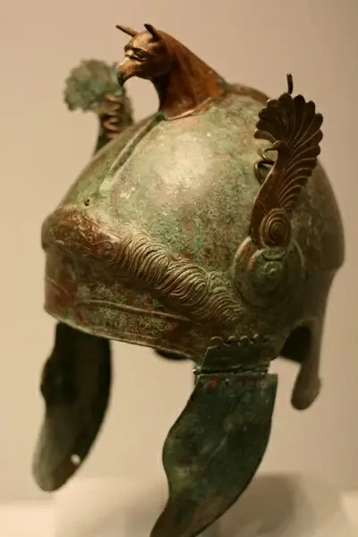 bronze helmet