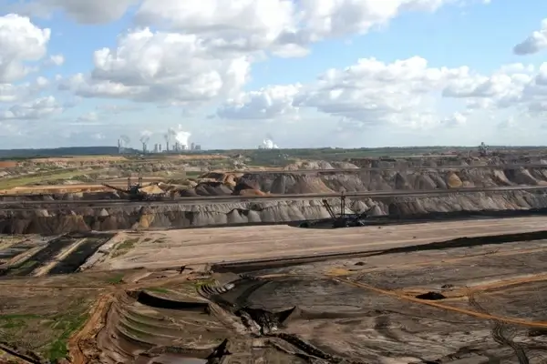 brown coal mining removal dump