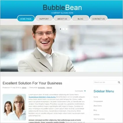 Bubble Bean Template