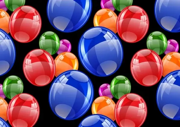 balloons background template shiny colorful modern decor