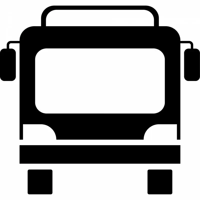 bus svg  icon flat silhouette geometric sketch