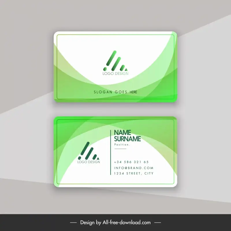 name card visiting card business card bright elegant color effect template  