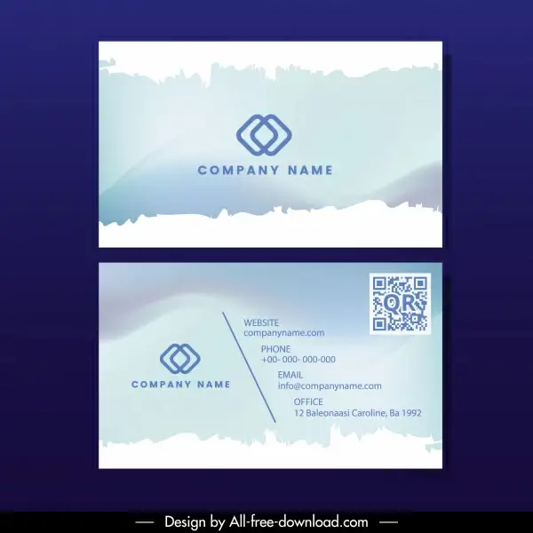 business card template bright grunge surface decor