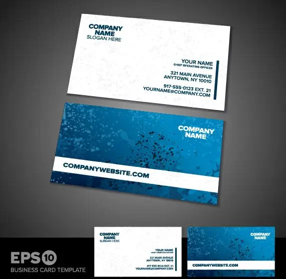 business card templates vector