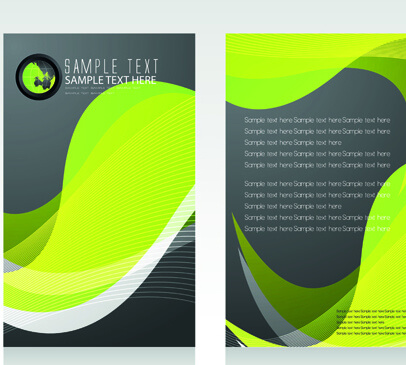 business cards and brochure covers design vector