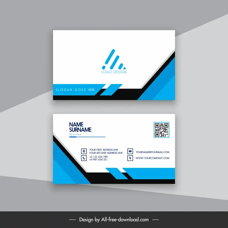 visiting card business cards  templates elegant technology geometry decor