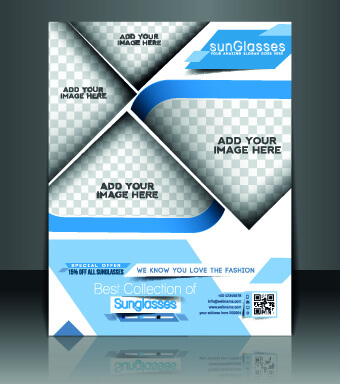 business flyer and brochure cover design vector 