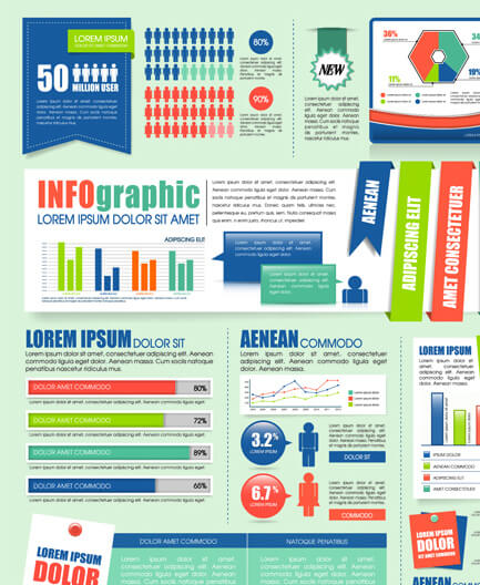 business infographic and diagram vector graphics 