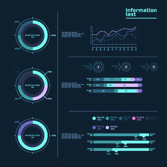 business infographics and chart vector