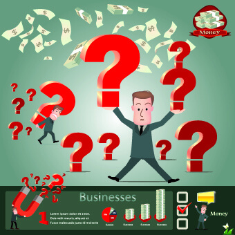 business money infographics vector