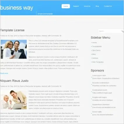 Business Way Template