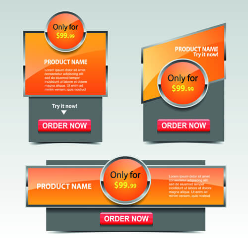 business web promo banner vector