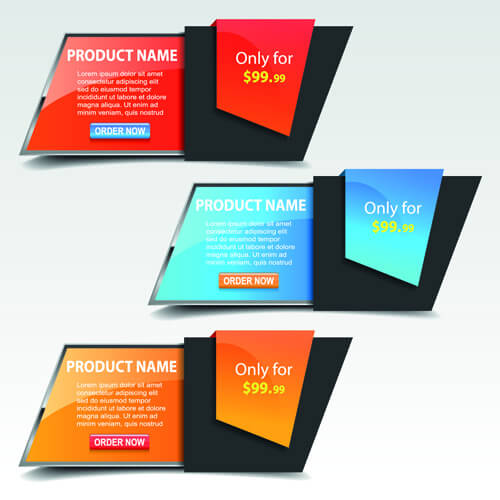 business web promo banner vector