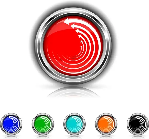 button with arrow decor