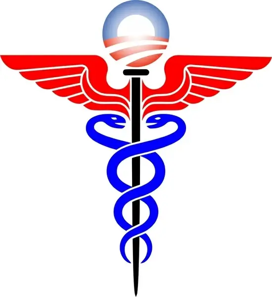 caduceus medical symbol vector illustration