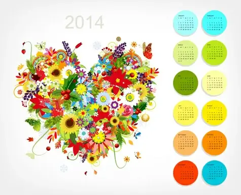 calendar14 vector huge collection0