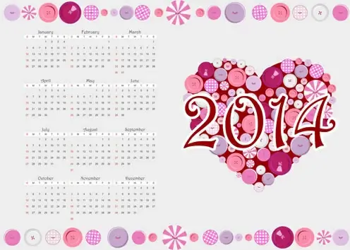 calendar14 vector huge collection3