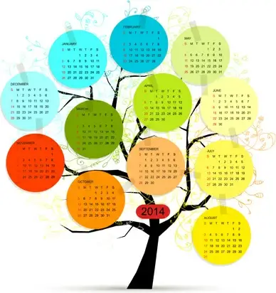 calendar14 vector huge collection3