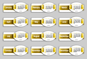calendar14 vector huge collection