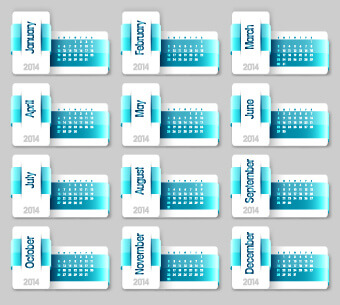 calendar14 vector huge collection