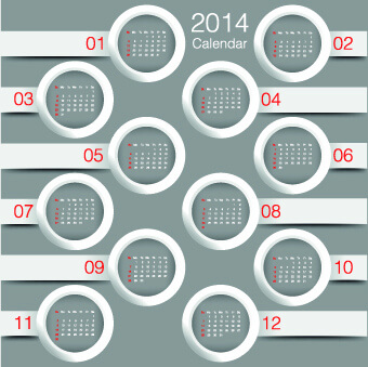 calendar14 vector huge collection