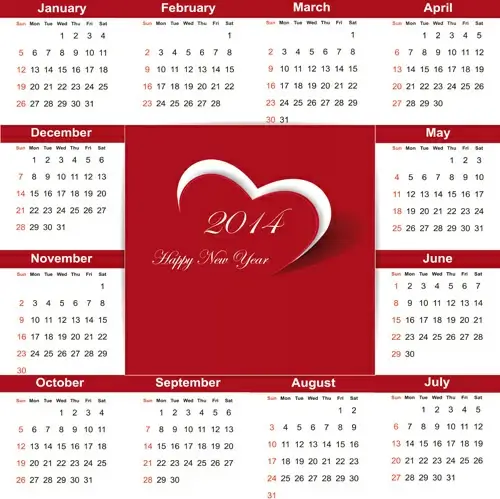 calendar14 vector huge collection