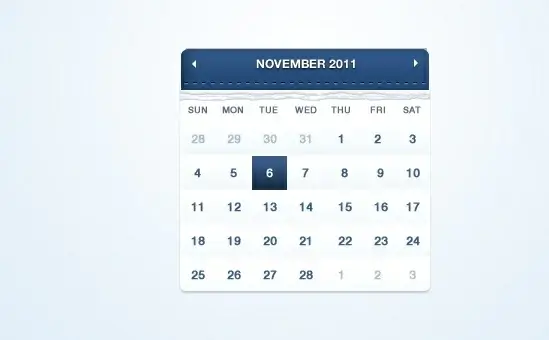 Calendar PSD