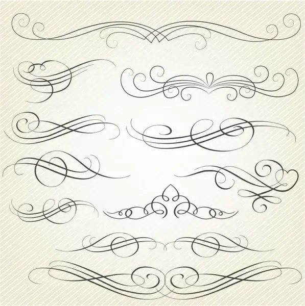 Calligraphy Swirls