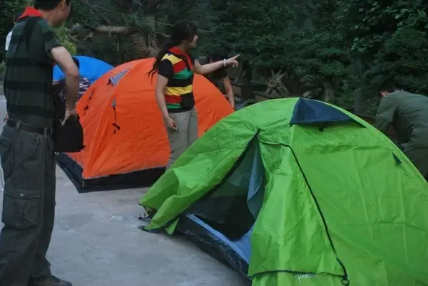camping out