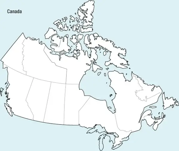 Canada Map Vector 