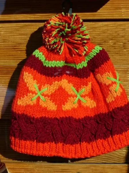 cap colorful orange