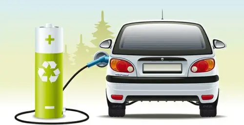 car hybrid design elements vector