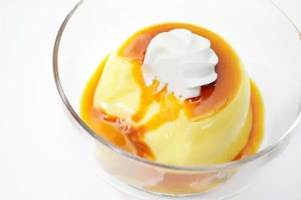 caramel custard pudding
