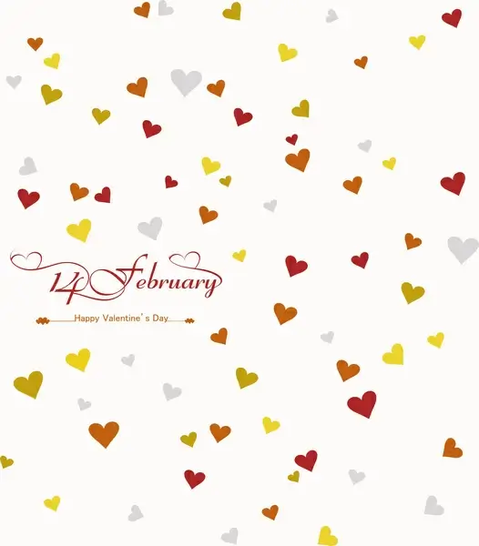 card for valentines day heart beautiful background vector