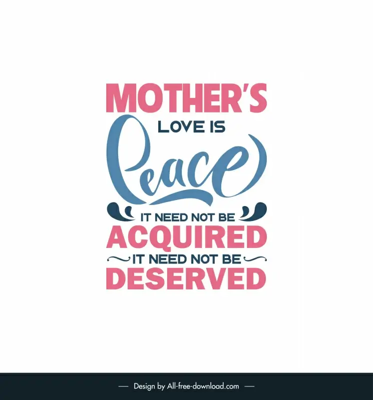 caring mothers day quotes poster template dynamic classical texts decor
