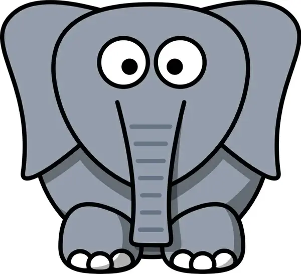 Cartoon Elephant Vectors graphic art designs in editable .ai .eps .svg .cdr  format free and easy download unlimit id:54444