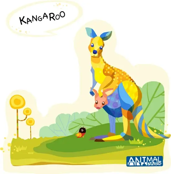 cartoon kangaroo