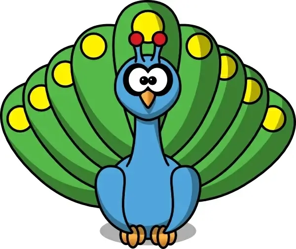 Cartoon Peacock clip art