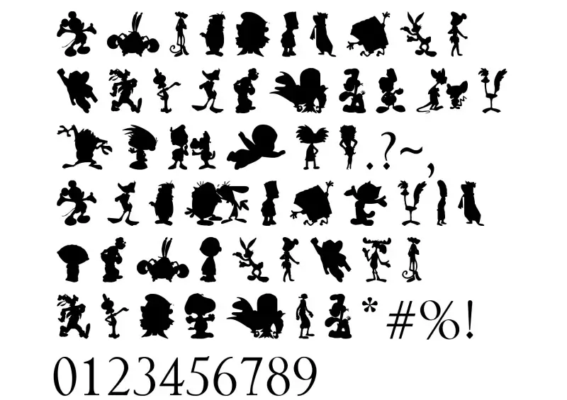Cartoon Silhouettes