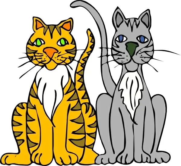 Cartoon Tigers clip art
