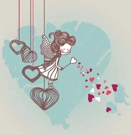 cartoon valentine illustrator 01 vector