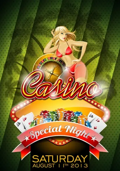 casino backgrounds vector
