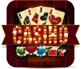 casino elements creative design vector