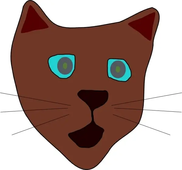 Cat Face clip art